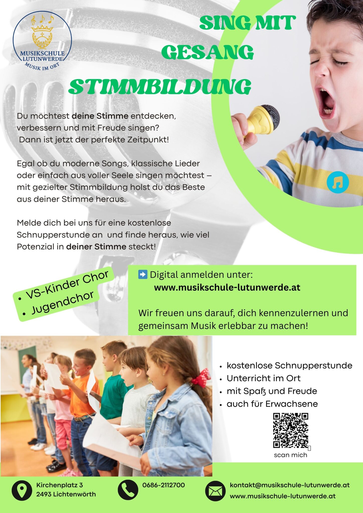 Gesang Stimmbildung