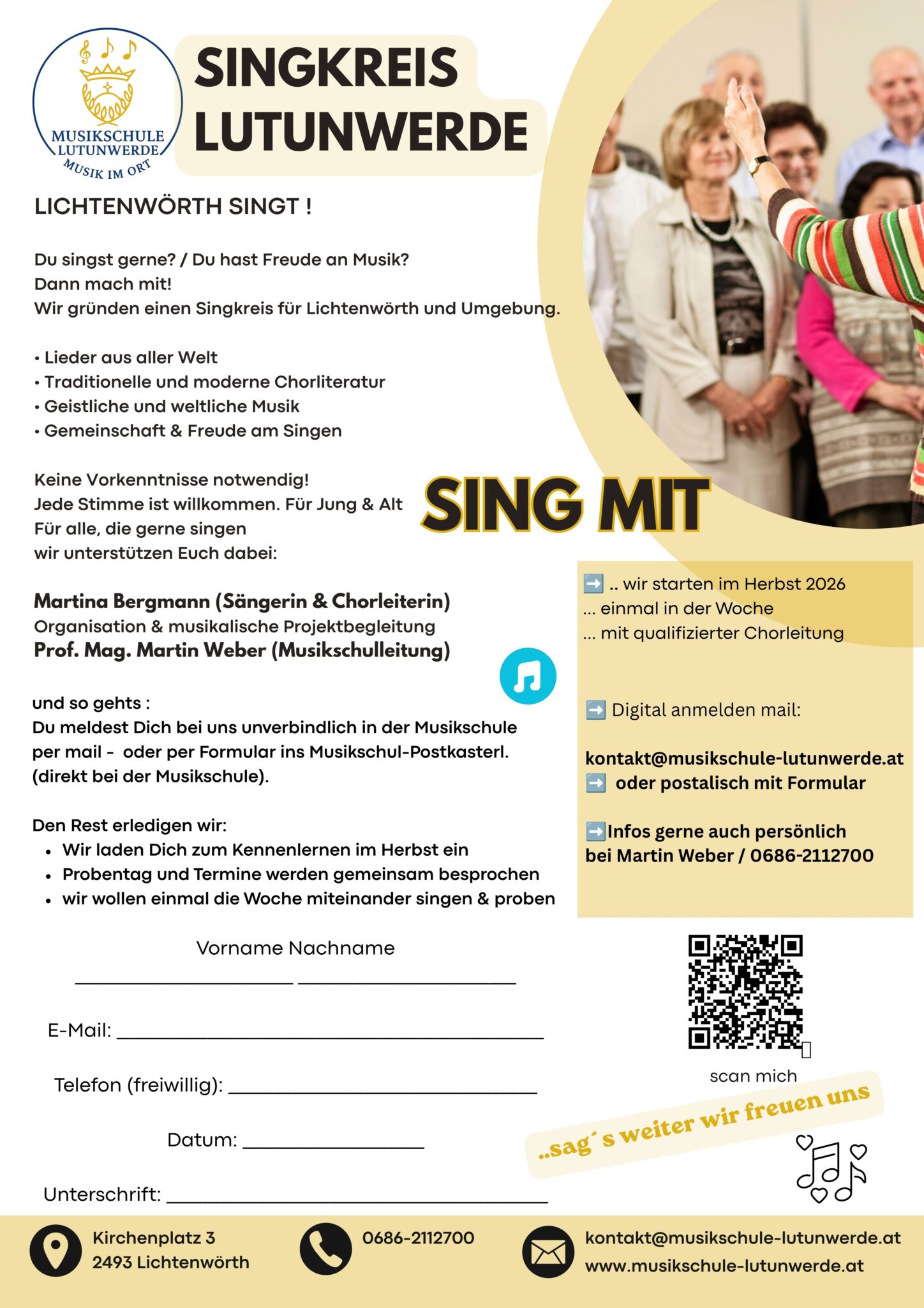Flyer Lutunwerde Singkreis 2493 NEU